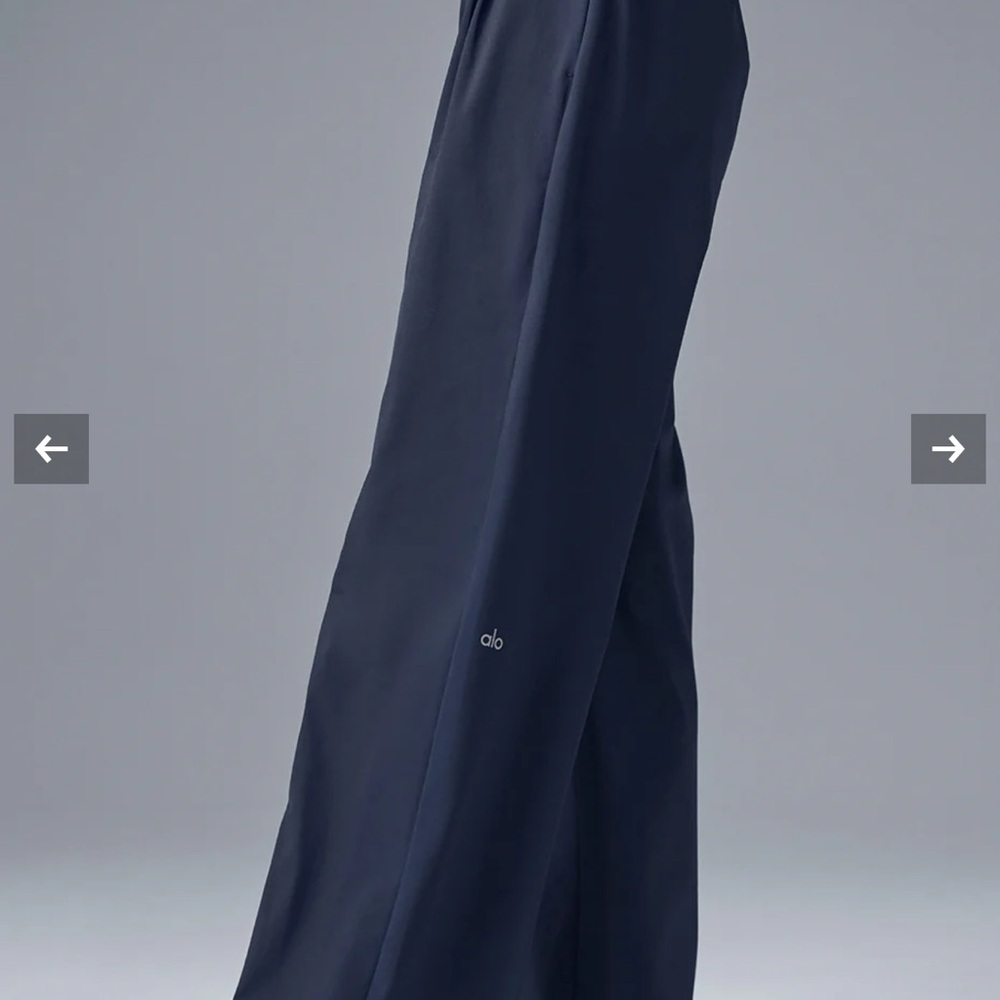 Alo yoga suit up trouser navy blue large - Picture 2 of 5